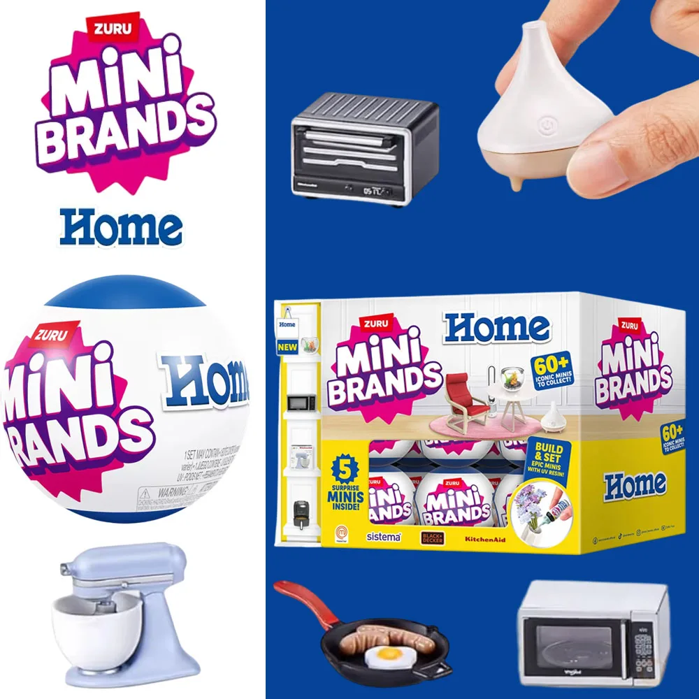 Kids Toys Kitchen Set - ZURU Mini Brands Home Series: 60+
