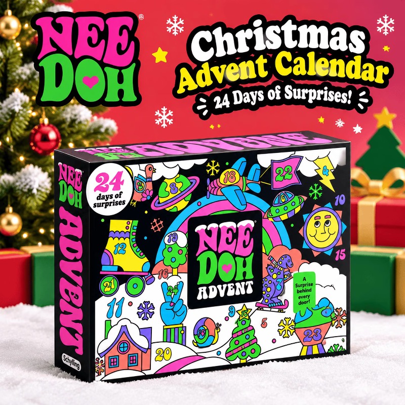 Адвент-календарь NeeDoh 2026:  – обзор и цена Kids Toys Xmas